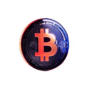 Analytics data card floating above a crypto market chart